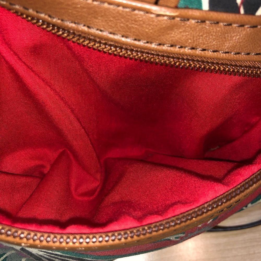 Kate Landry Shoulder Bag Canvas & Leather - Picture 6 of 8
